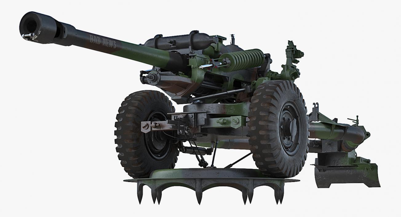 Light Field Howitzer M119 Rigged 3D