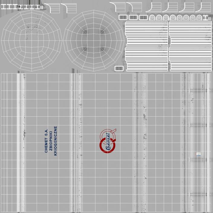 3D LNG Fuel Storage Tank