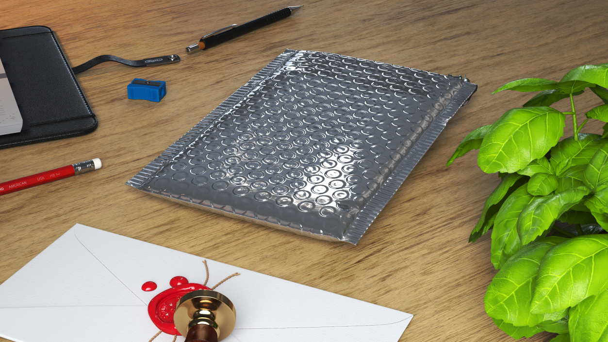 3D model Poly Padded Envelope Foil