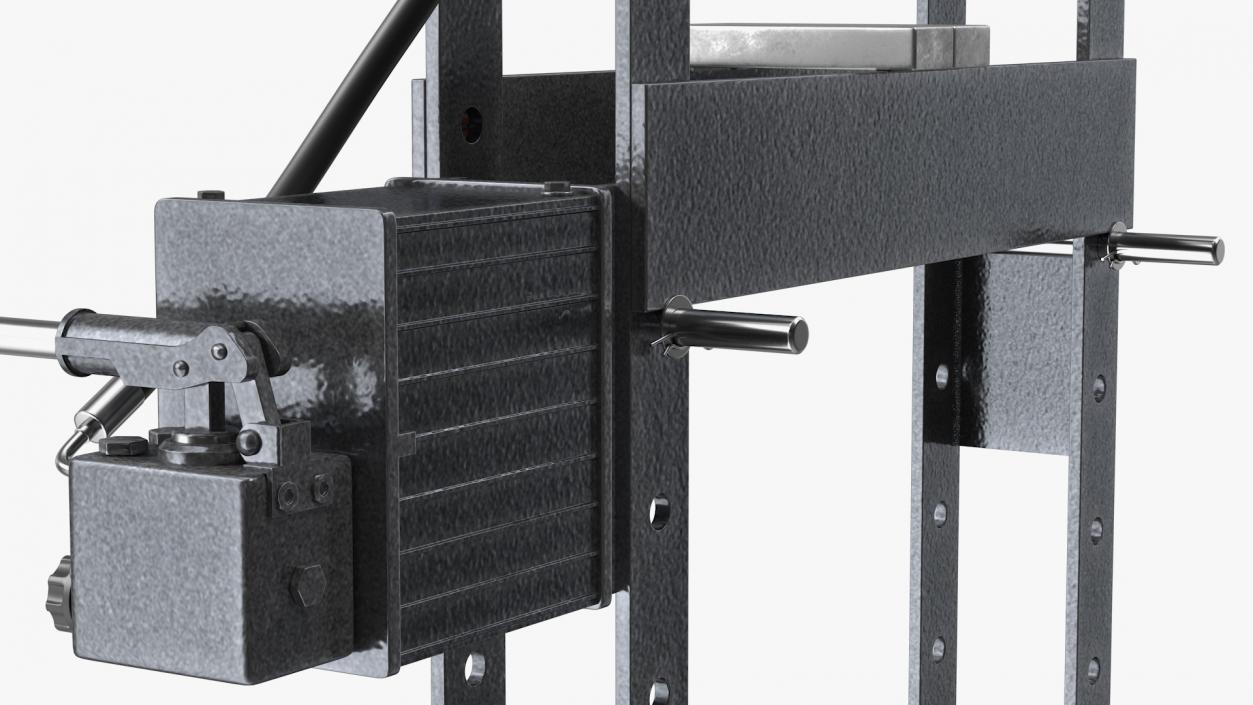 3D model Manual Hydraulic Bench Press Rigged