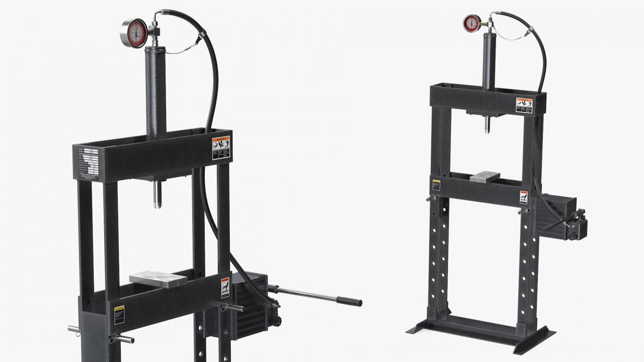 3D model Manual Hydraulic Bench Press Rigged