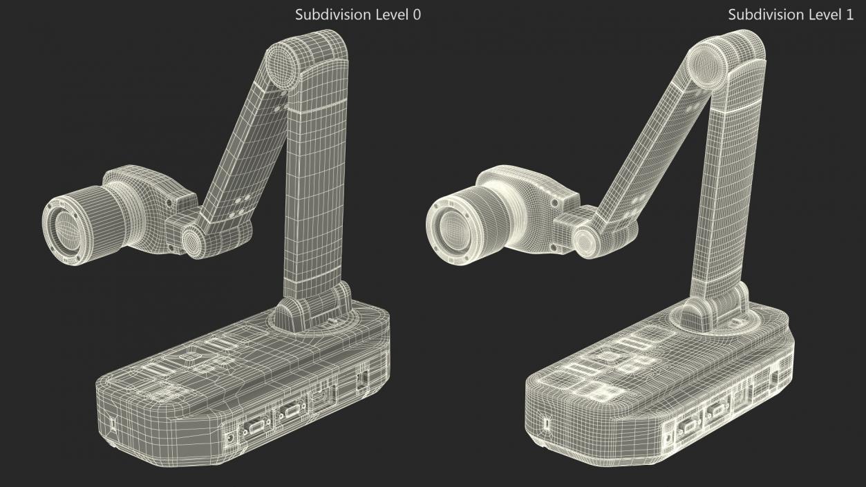 3D model Document Camera Epson ELPDC21 Rigged for Cinema 4D