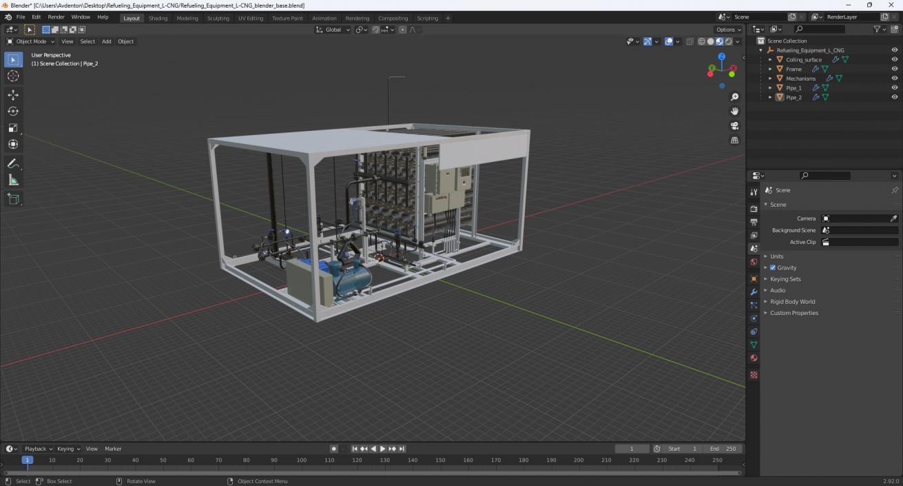 3D model Refueling Equipment L-CNG