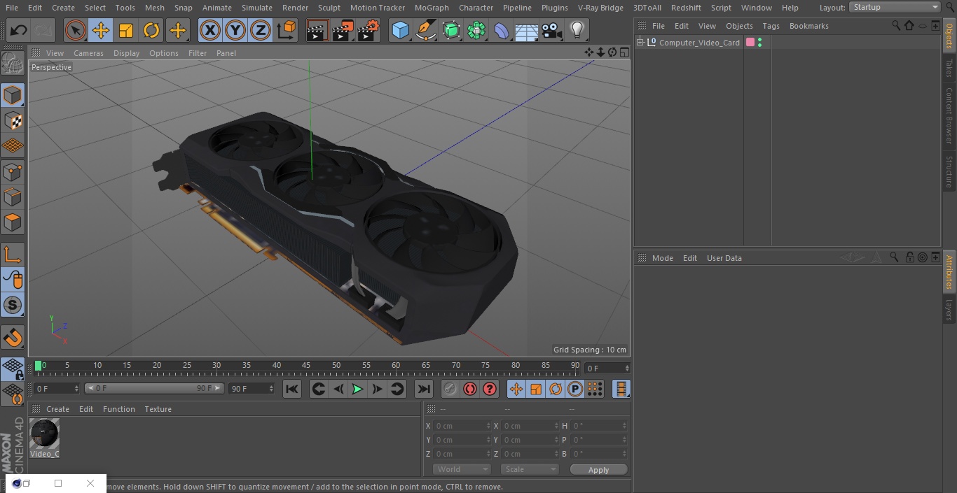 Computer Video Card 3D model