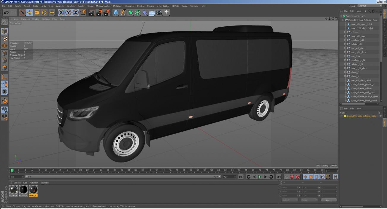 Executive Van Exterior Only 3D