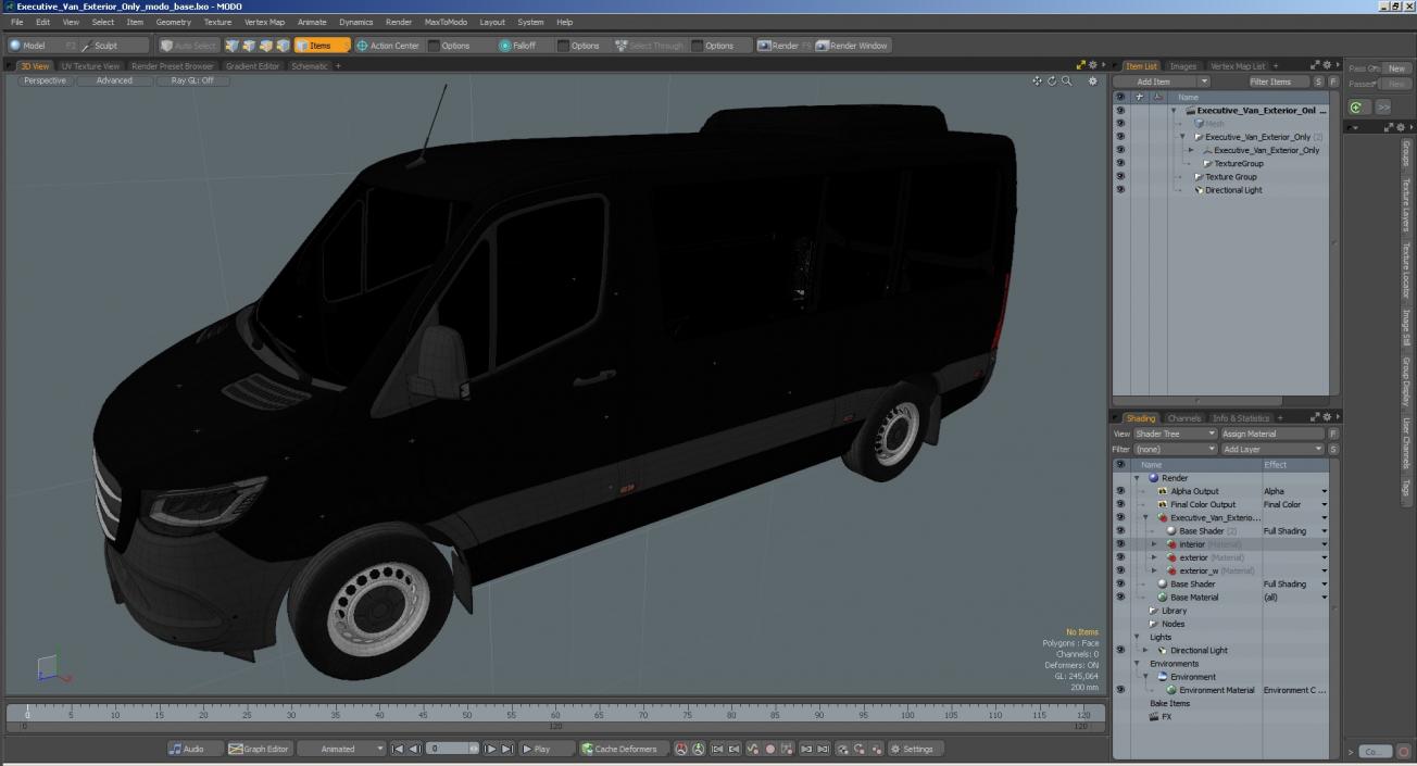 Executive Van Exterior Only 3D