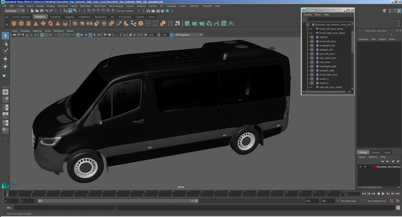 Executive Van Exterior Only 3D