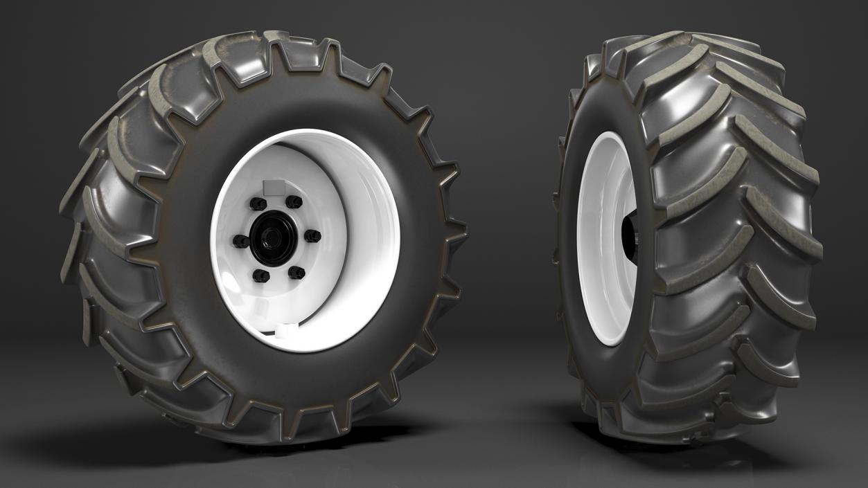 3D Tractor Wheel model