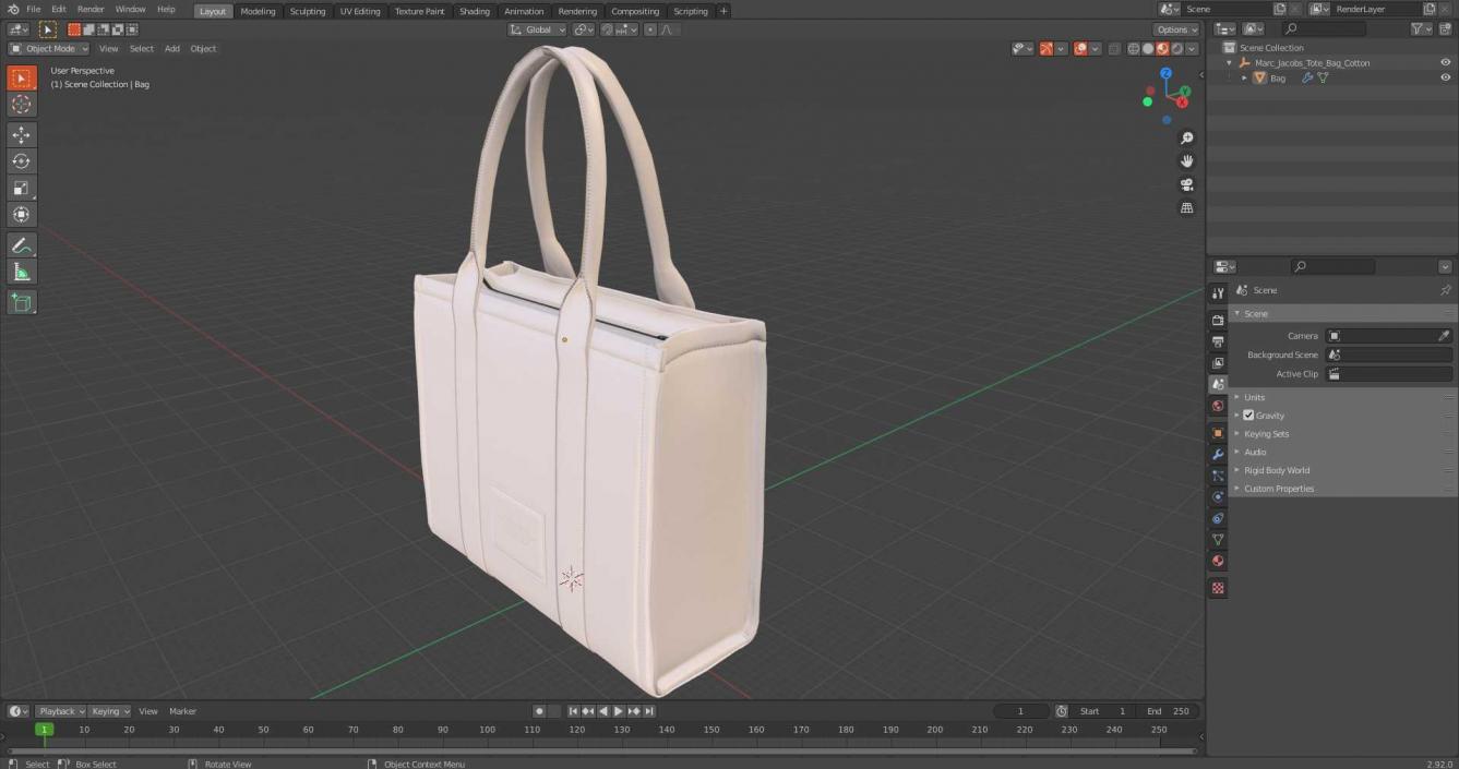 Marc Jacobs Tote Bag Cotton 3D