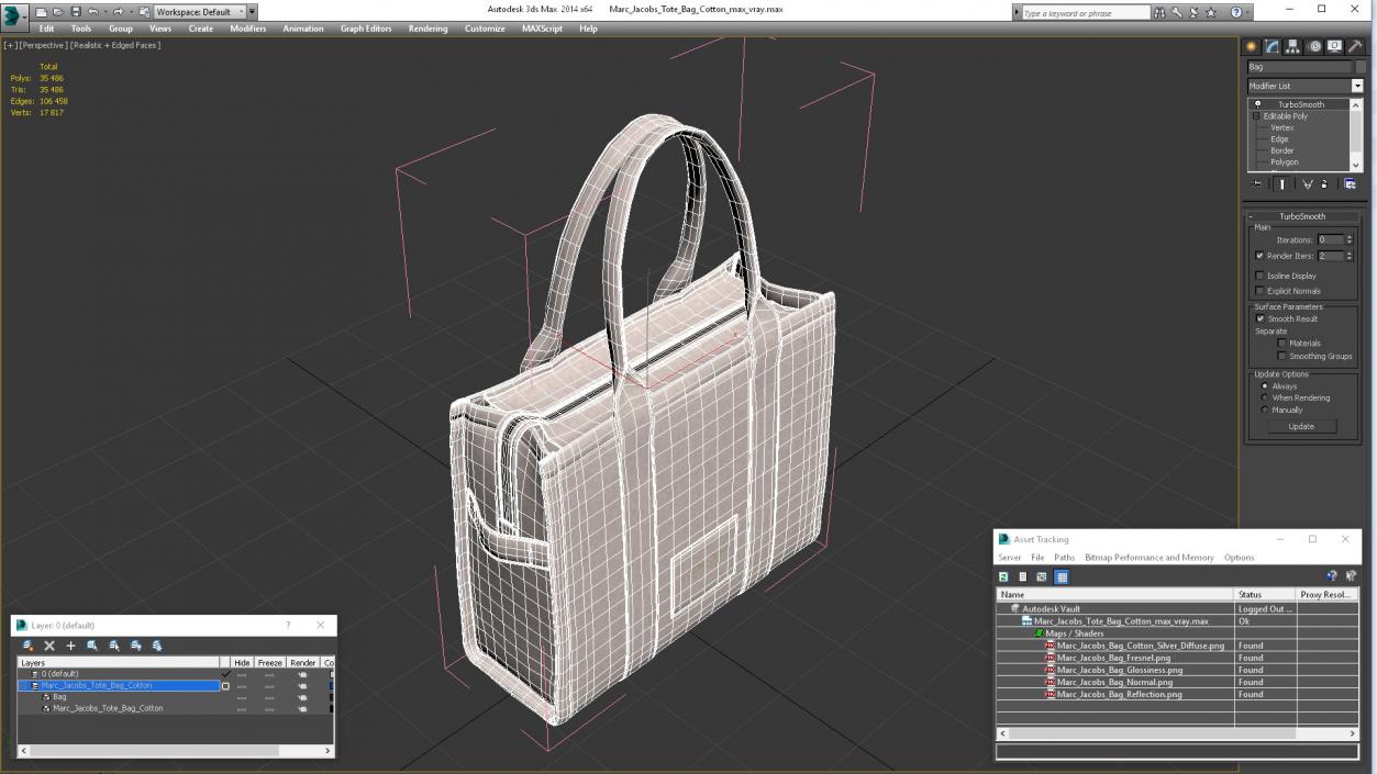 Marc Jacobs Tote Bag Cotton 3D