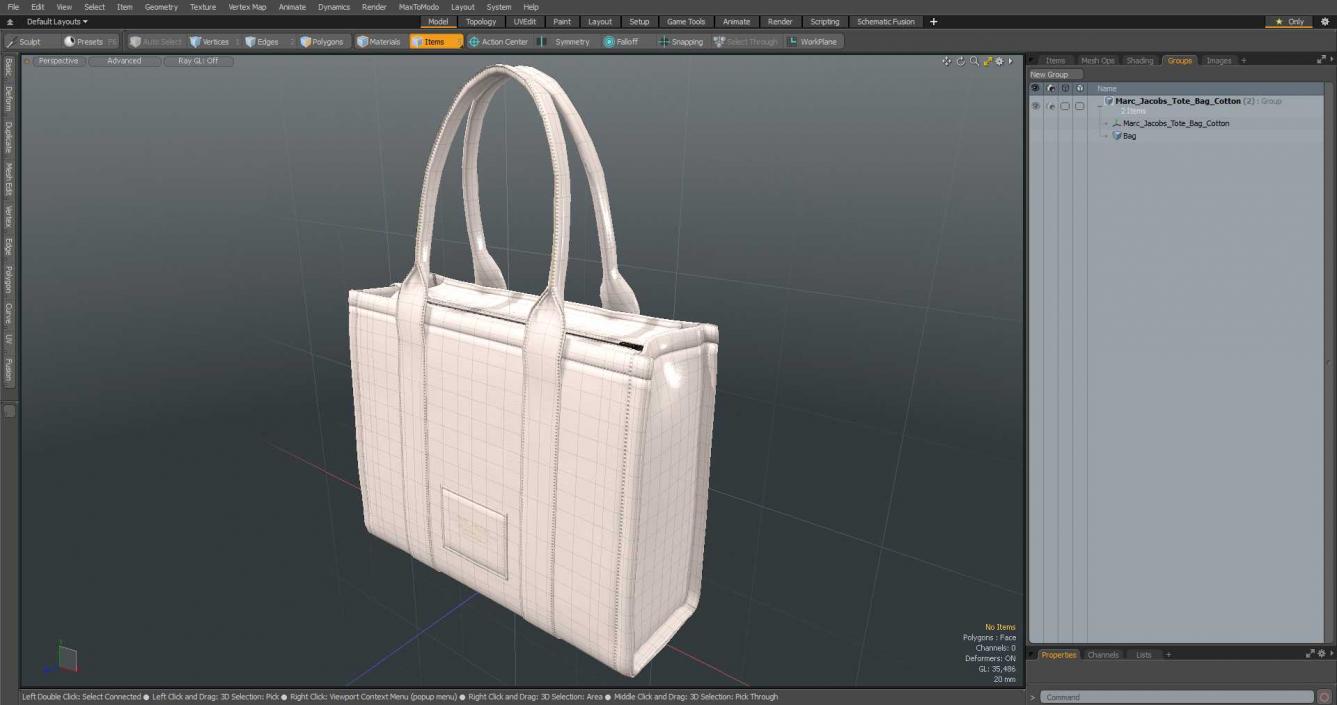 Marc Jacobs Tote Bag Cotton 3D