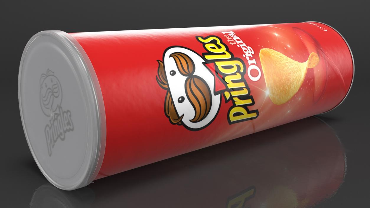 Pringles Original Potato Chips Can 3D model