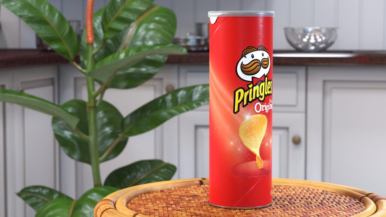 Pringles Original Potato Chips Can 3D model