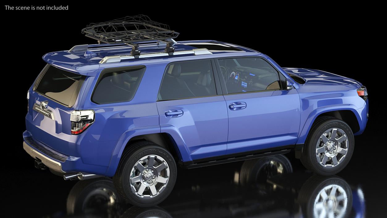 Toyota 4Runner with Thule Canyon XT Roof Basket 3D