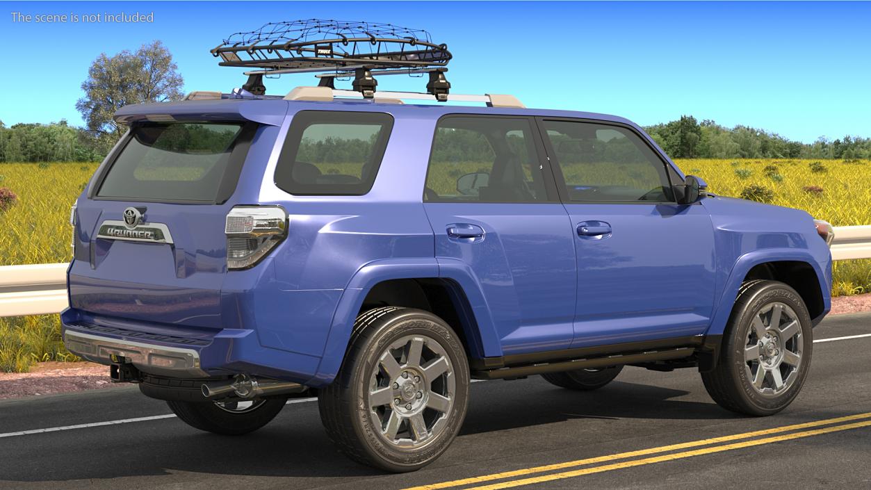 Toyota 4Runner with Thule Canyon XT Roof Basket 3D