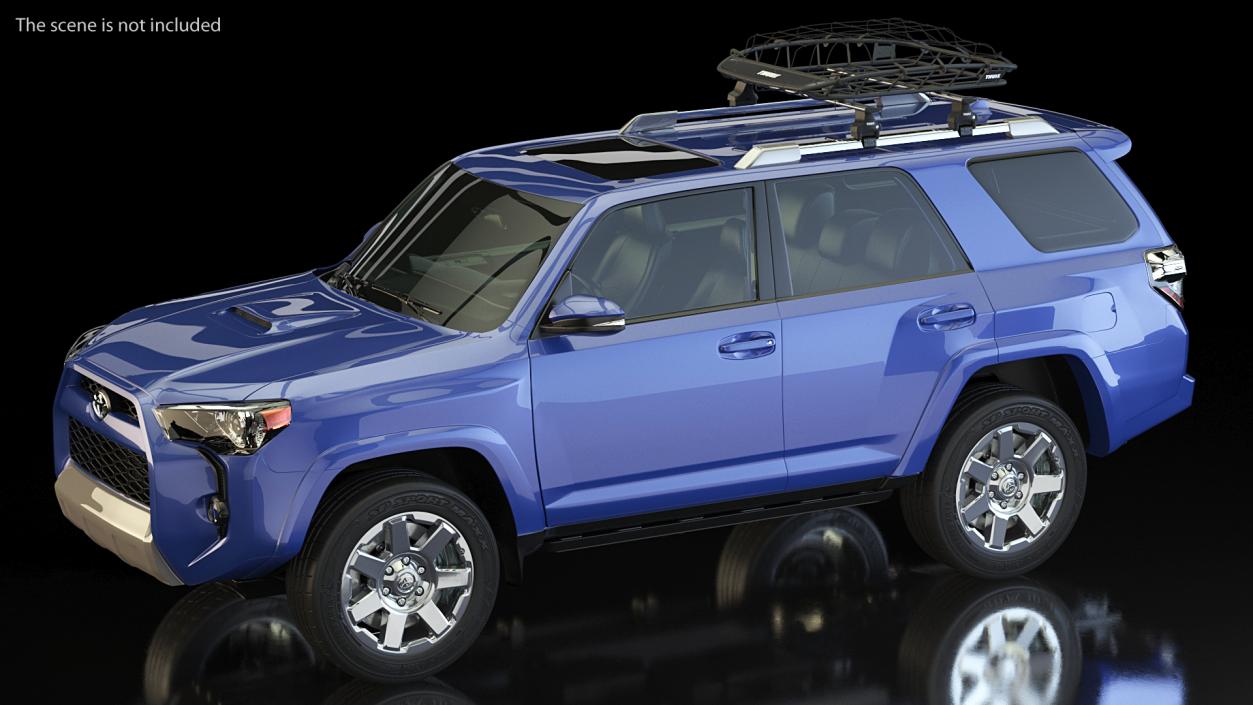 Toyota 4Runner with Thule Canyon XT Roof Basket 3D