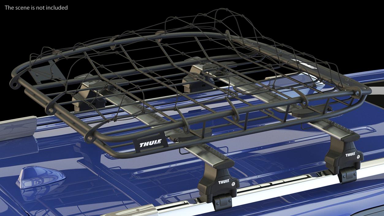 Toyota 4Runner with Thule Canyon XT Roof Basket 3D