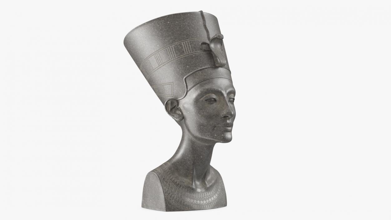 3D model Granite Bust of Nefertiti