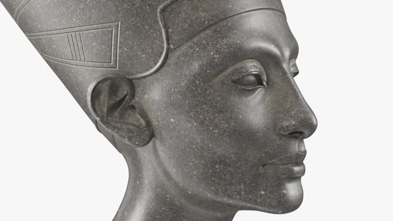 3D model Granite Bust of Nefertiti