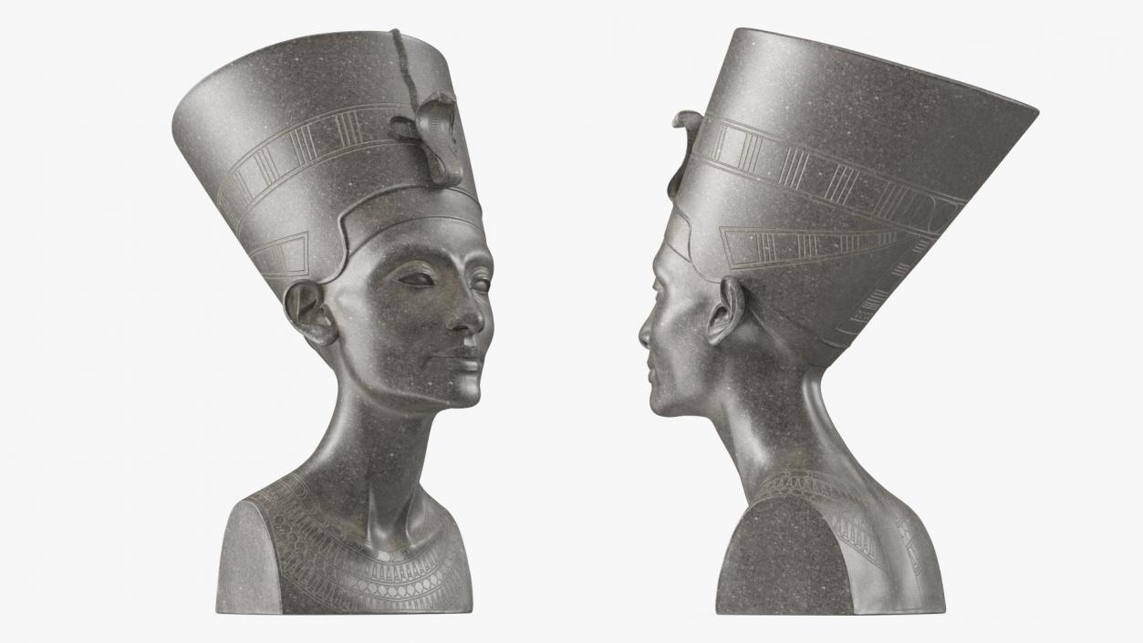 3D model Granite Bust of Nefertiti