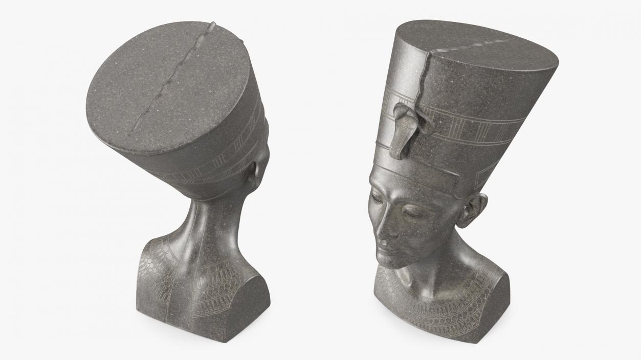 3D model Granite Bust of Nefertiti