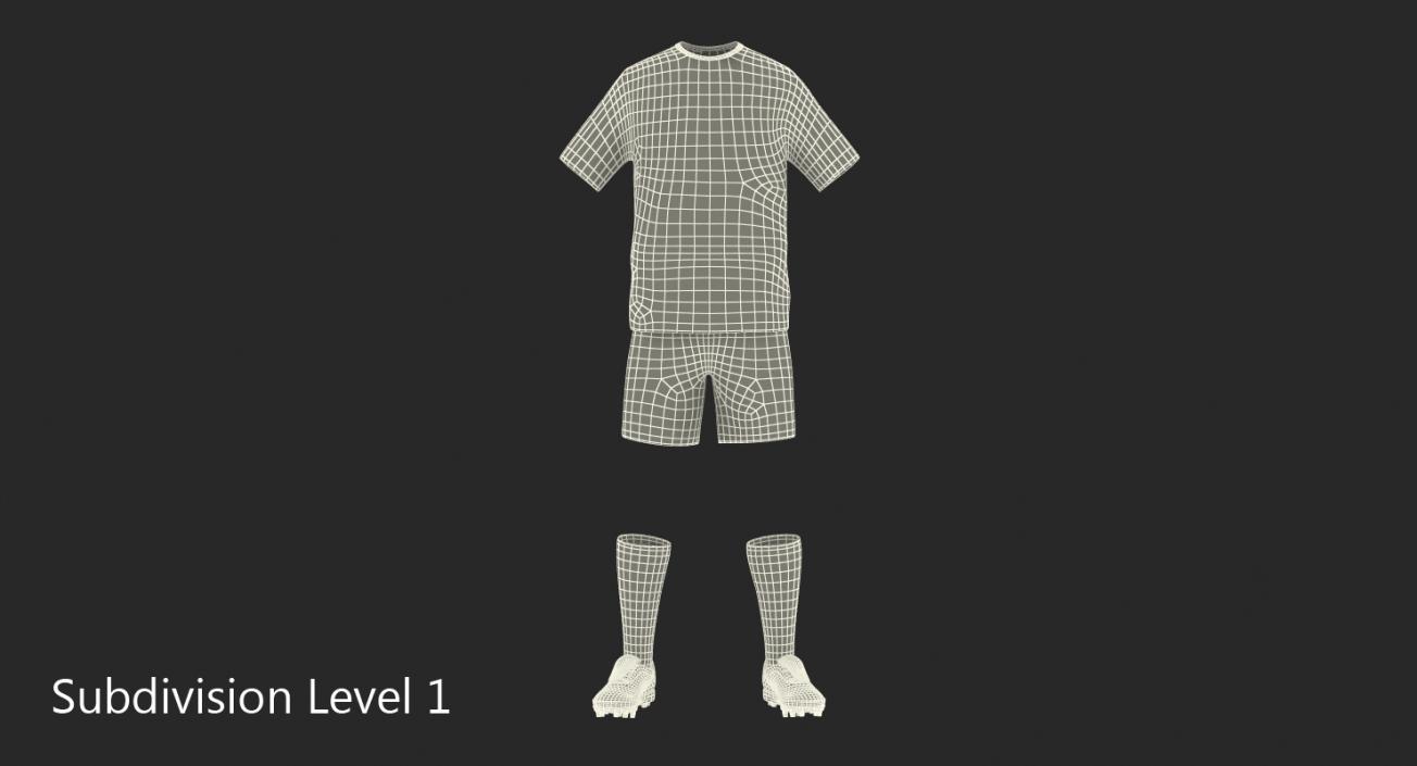 3D Soccer Uniform Real Madrid