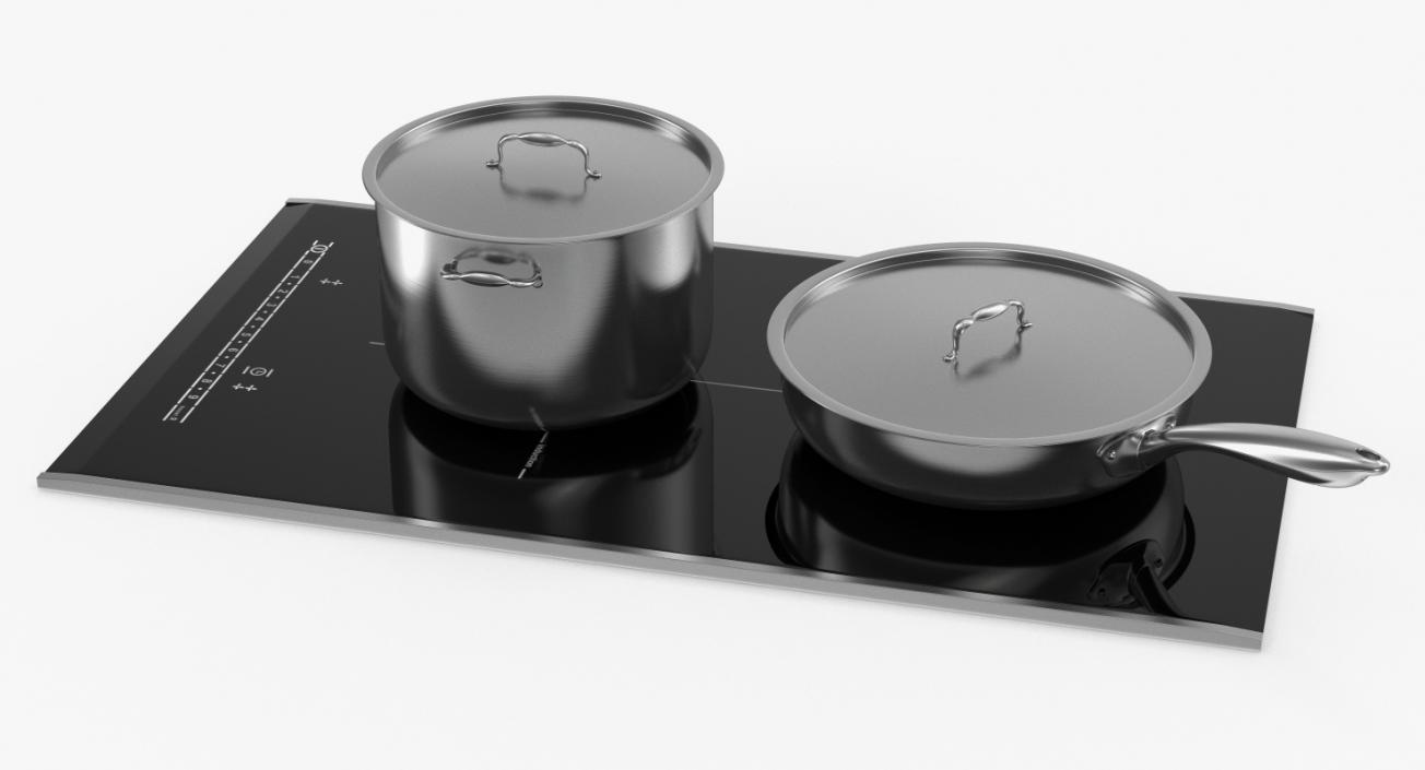 3D Induction Hob with Stainless Tableware model