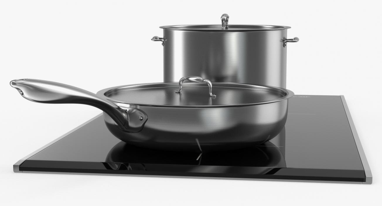 3D Induction Hob with Stainless Tableware model