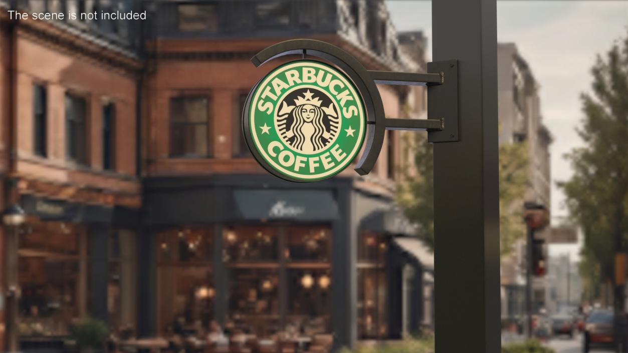 3D Starbucks Signs Collection