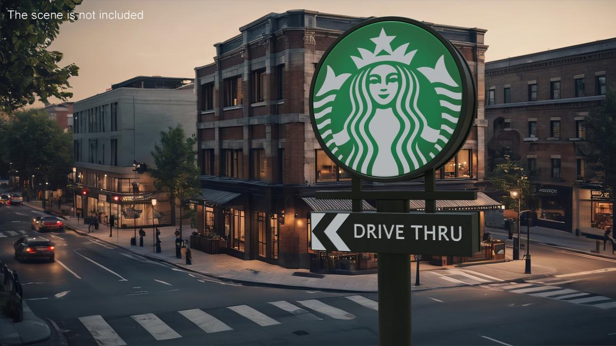 3D Starbucks Signs Collection