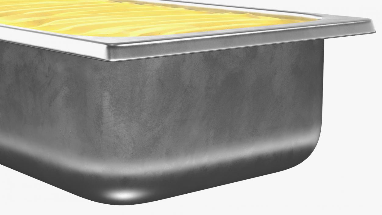 Banana Ice Cream Tray Untouched Surface 3D model