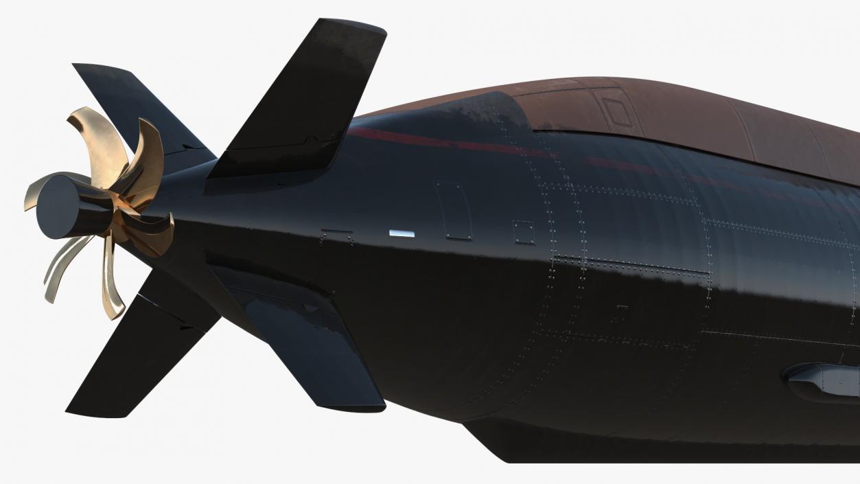 Diesel Electric Submarine HDW Class 212A Half Wet 3D model