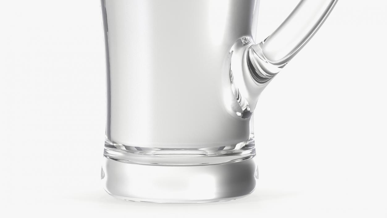 Glass Pouring Jug With Handle Full 3D model