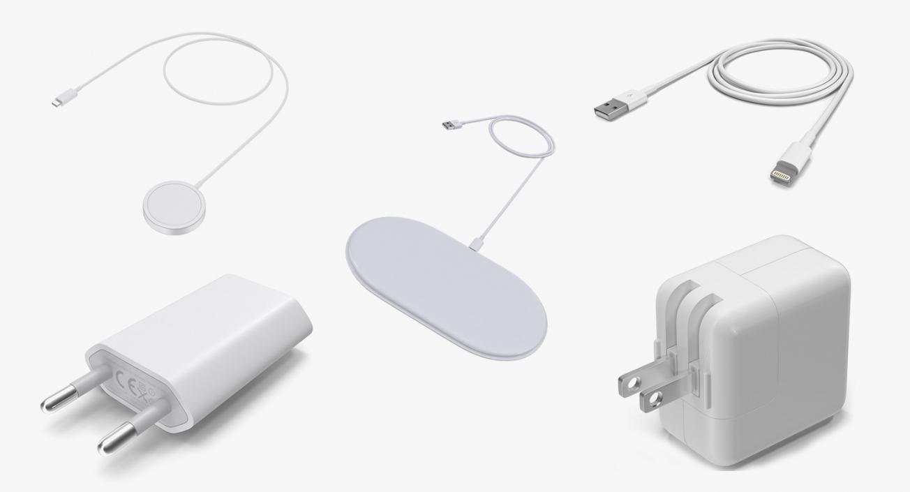 Apple Chargers Collection 2 3D