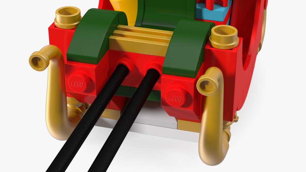 Lego Santas Sleigh with Gifts 3D model