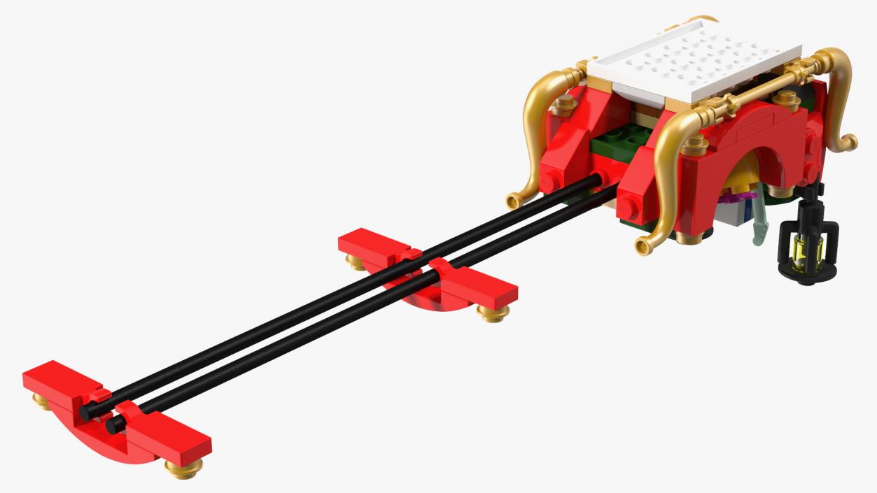 Lego Santas Sleigh with Gifts 3D model