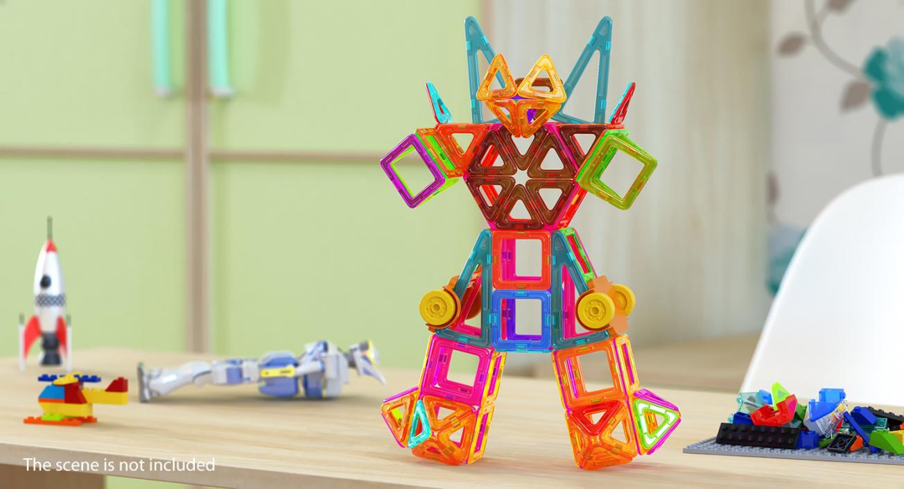 3D Magnetic Blocks Robot