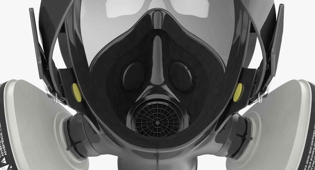 Safety Full Face Respirator 3D