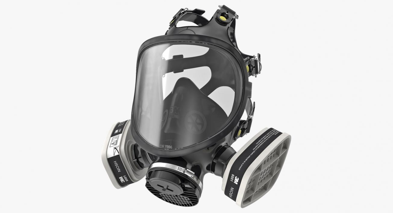 Safety Full Face Respirator 3D