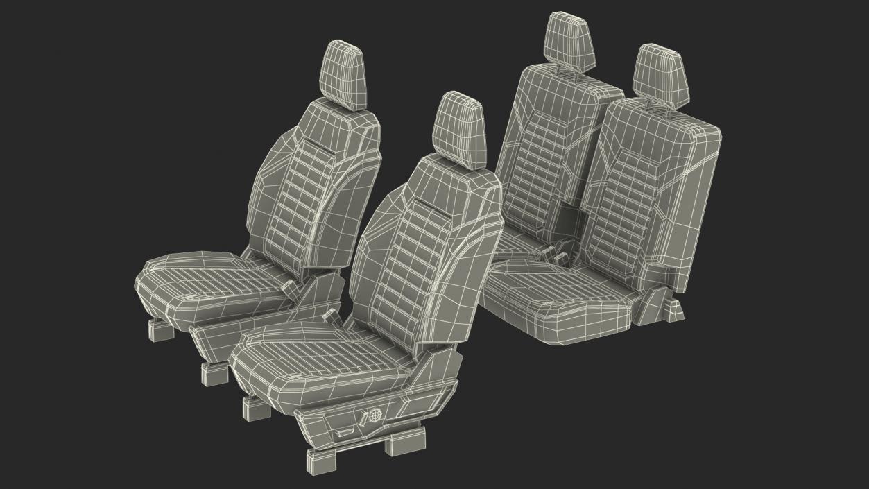 SUV Seats 3D model