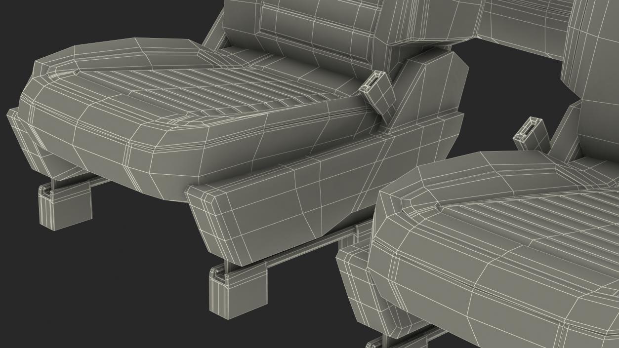 SUV Seats 3D model