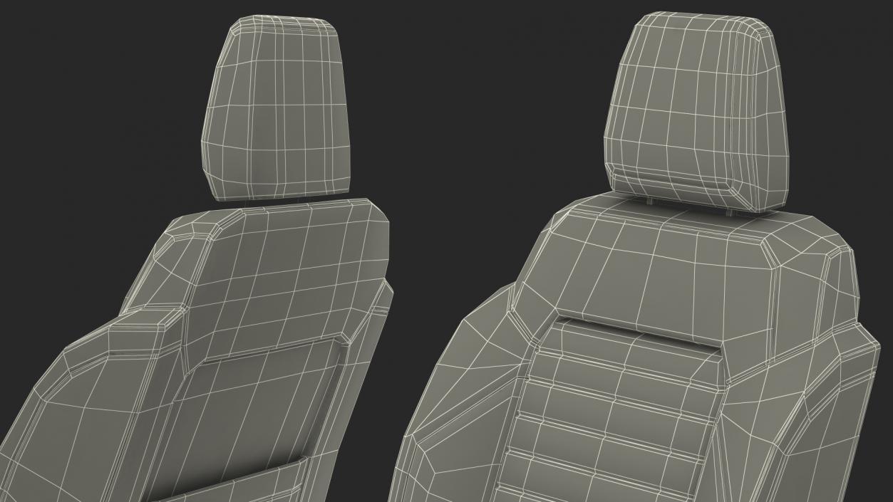 SUV Seats 3D model