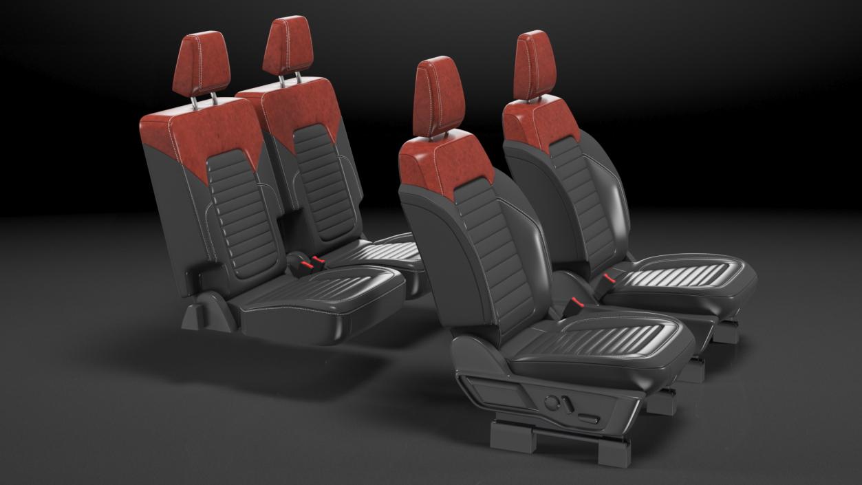 SUV Seats 3D model