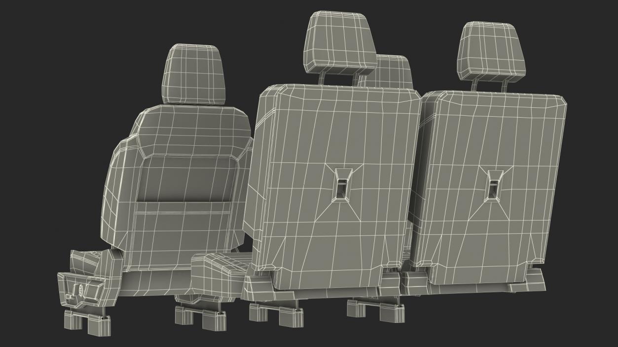 SUV Seats 3D model