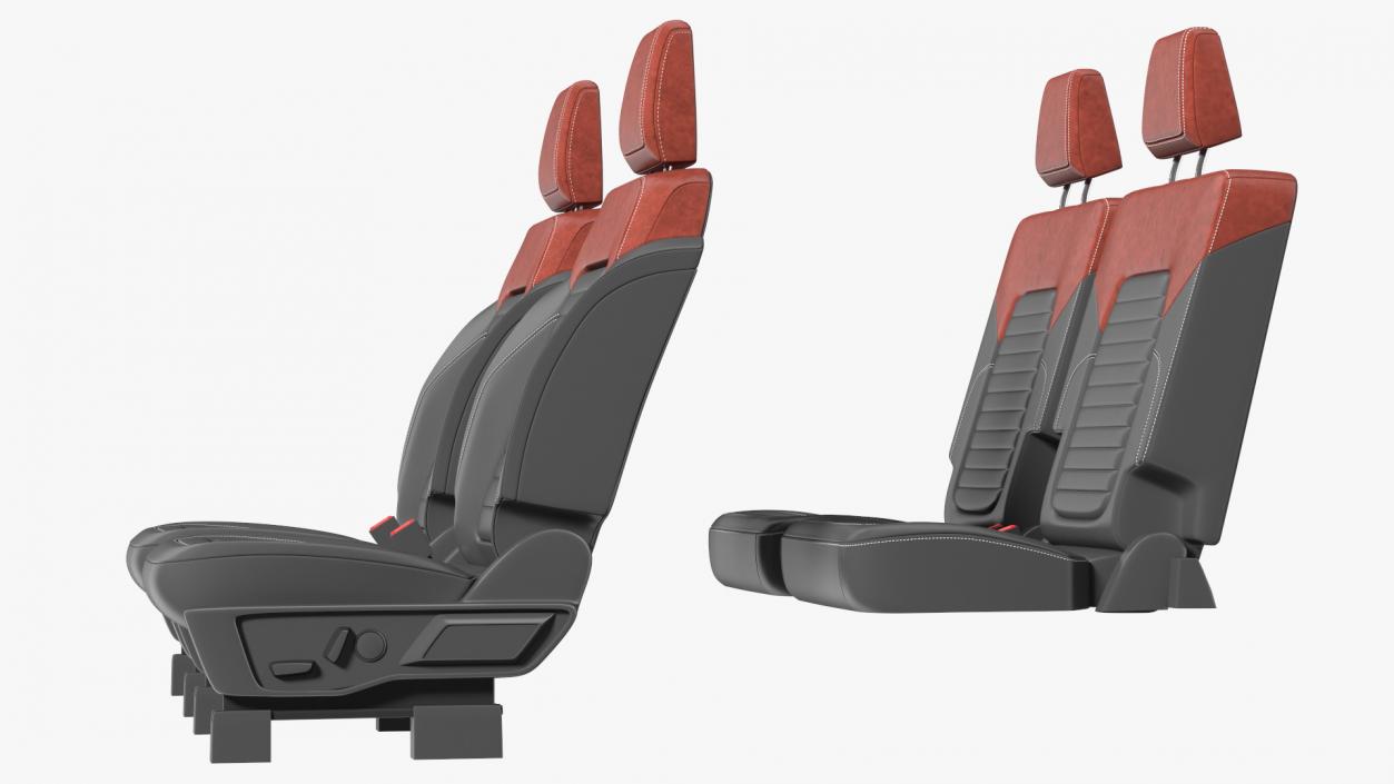 SUV Seats 3D model