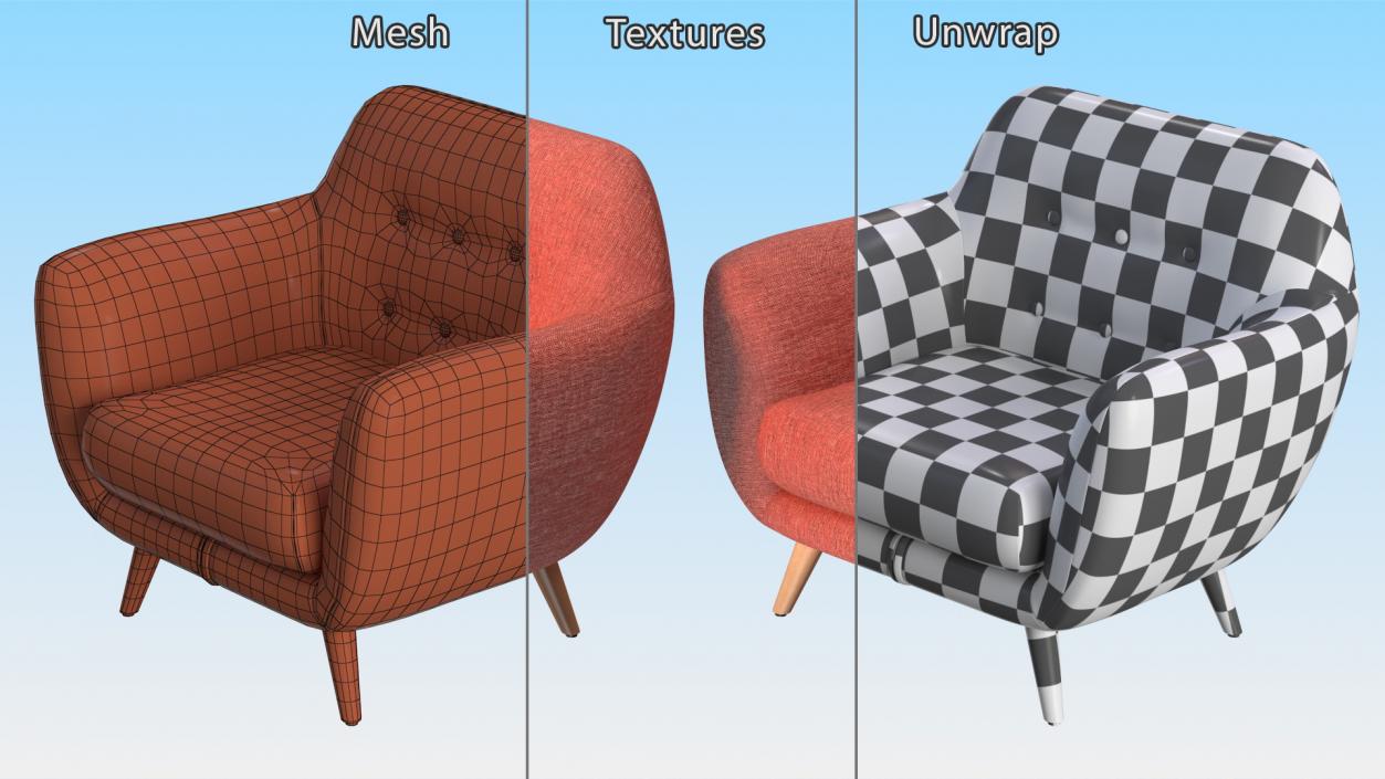 Armchairs Collection 9 3D