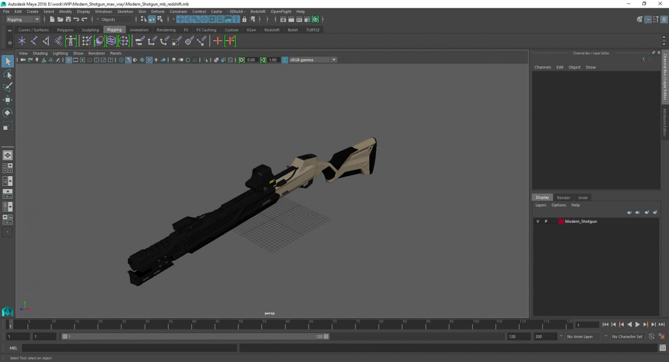 Modern Shotgun 3D model