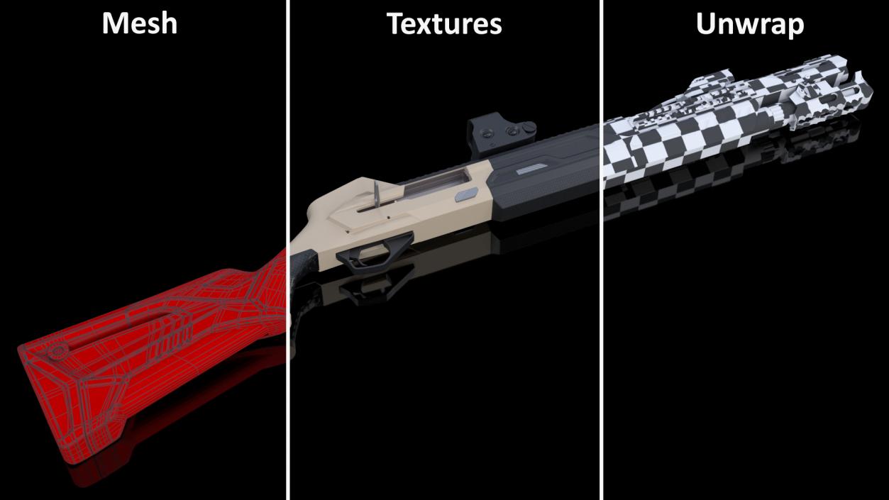 Modern Shotgun 3D model