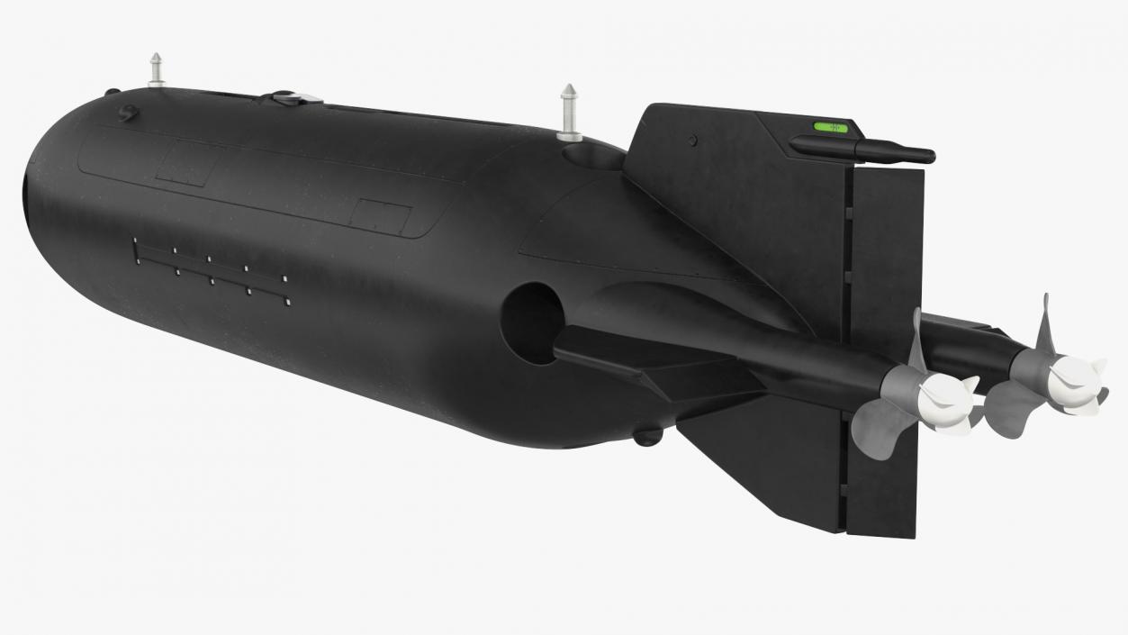 3D Submarine Drone Rigged for Cinema 4D