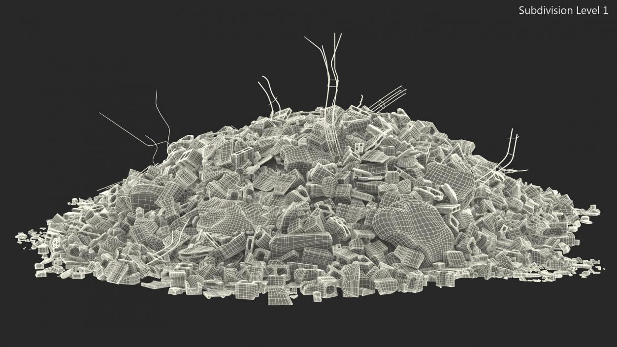 3D model Concrete Dump 2